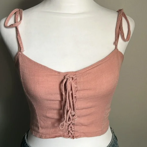 Collection of Juniors Style Crop Tanks Lottie Moss Hollister Me to We and More - Picture 10 of 15